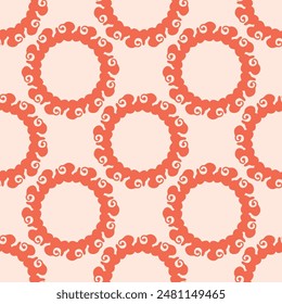 Peach fuzz botanical texture vector background with color of the year two tone linen fabric effect. Soft fresh modern design for all over decor, wallpaper and on trend repeat tile textures. 