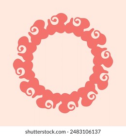 Peach fuzz botanical texture vector motif with color of the year two tone effect. Soft fresh modern design for hand drawn illustration. 