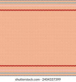 Peach Fuzz color trend palette 2024 knitted seamless pattern