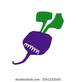 Peach. Geometry minimalistic organic fruit. Doodle style icon. Vector cartoon flat isolated illustration