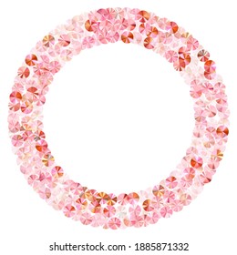 Peach gold sequin confetti placer vector composition. Wedding invitation card background. Chic flickering tinsel elements party decoration. Romantic bridal confetti texture.
