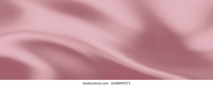 Peach gradient background with pink color and soft texture for warm pastel backdrop. Light cream blur for cosmetic banner or studio product display. Elegant aesthetic fabric with luxury silk shadow.