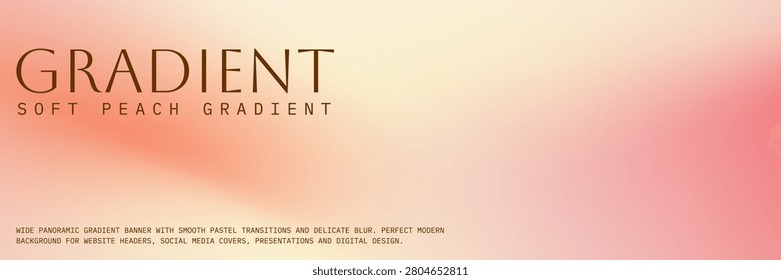 Peach gradient background with pink shine, orange light, coral sunset and airy red pastel touch for a poster. Peach gradient background with pink softness.