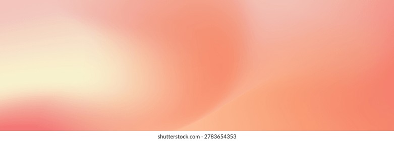 Peach gradient background and pink warmth over orange light, coral sunset and soft red pastel touch for a poster. Peach gradient background, pink flow.