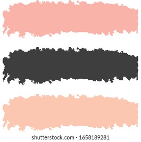 peach, gray and peach design illustration banner