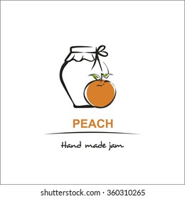 Peach hand made jam