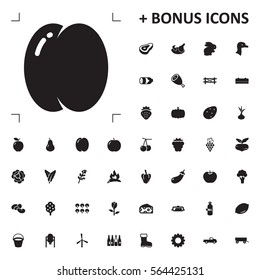 peach icon illustration isolated vector sign symbol
