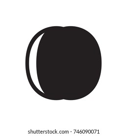 peach icon illustration isolated vector sign symbol