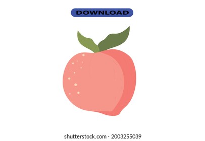 peach icon or logo high resolution