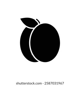 peach icon Simple thin line logo