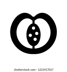 Peach icon. Trendy Peach logo concept on white background from Fruits and vegetables collection. Suitable for use on web apps, mobile apps and print media.