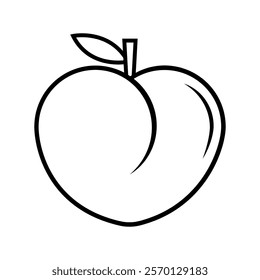 peach icon vector design illustrations
