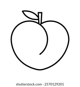 peach icon vector design illustrations