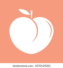 peach icon vector design illustrations