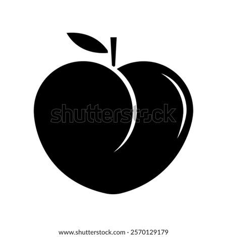 peach icon vector design illustrations