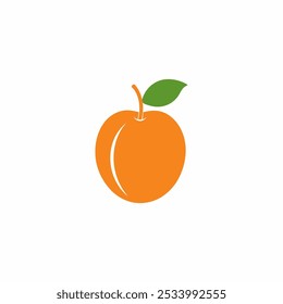 Peach icon vector, filled flat sign, solid colorful pictogram isolated on white, logo illustration