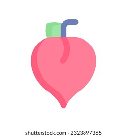 peach icon for your website design, logo, app, UI.