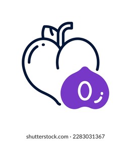peach icon for your website, mobile, presentation, and logo design.