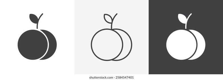 Peach icons graphics pack vectors.