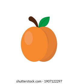 Peach Icons White Background Flat Style Print Web Design