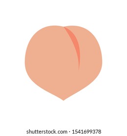 Peach icon,vector illustration. Flat design style. vector peach icon illustration isolated on White background, peach icon Eps10. peach icons graphic design vector symbols