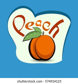 Peach illustration.