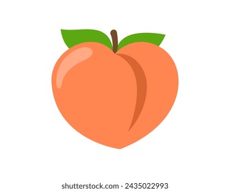 peach illustration for coloring book template, peach for kids worksheet printable