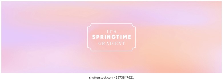 Peach Lavender Springtime Gradient Background, Soft Pastel Flow