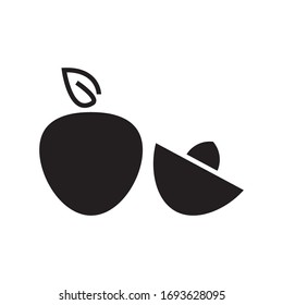 Peach logo template vector icon design