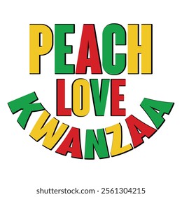 
Peach Love Kwanzaa T shirt Design Lover