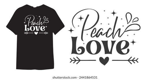 Peach love motivational tshirt design, Self Love typography design, Positive quote, Inspirational Shirt Design Bundle, Strong Woman quote design, Sublimation 