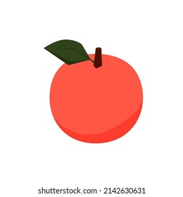 Peach on white background. Peach logo and icon design.