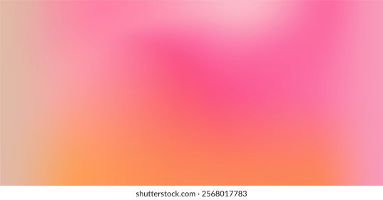 Peach orange mesh gradient background. Abstract illustration wallpaper, banner, flyer, poster