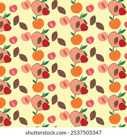 Peach pattern design for background