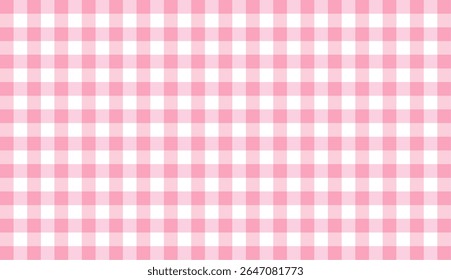 Peach pink gingham seamless pattern background motif squares gingham shape can used for banner, fabric pattern, backdrop, tablecloth, clothing, shirt, gown, paper, bedding, blanket and other textile	