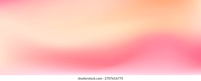 Peach and pink soft gradient. Simple liquid gradient vector background