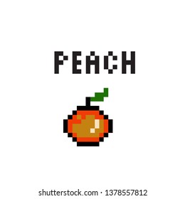 Peach pixel art