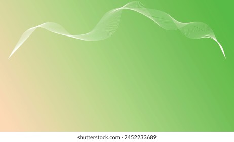 Peach Puff color and Lime Green color gradient with smooth line art Blank background for product display, product advertising backdrop,luxury-3d-background, modern-abstract-background, product 3d.