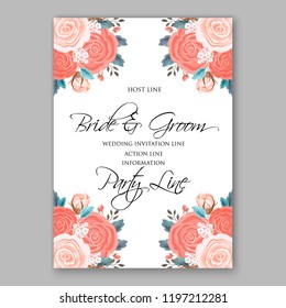 download peach wedding invitation background