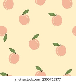 Peach Seamless fondos abstractos. Dibujaron a mano varias formas y objetos de garabatos. Se puede usar para necesidades de impresión y otras necesidades digitales. Ilustraciones vectoriales modernas y modernas.