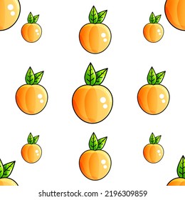 Peach seamless looping vector design