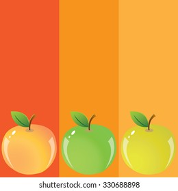 Peach in several colors