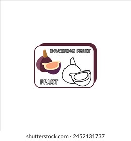 Peach silhouette, children's coloring boo
