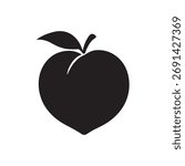 Peach Silhouette vector illustration design on a white background