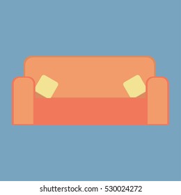Peach sofa