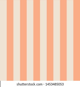 Peach and crème stripes in length