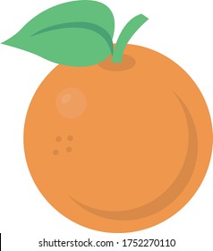 peach vector flat color icon 
