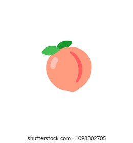 Peach vector flat icon