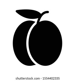 peach vector glyph flat icon