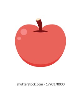 Peach vector. Peach heart vector. Peach on white background. Peach logo design.